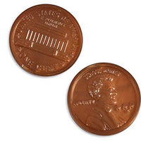 LEARNING ADVANTAGE Play Pennies - Set of 100 Plastic Coins - Designed and Sized Like Real US Currency - Teach Money Math With This Pretend Play Resource
