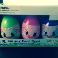 Easter Day Bunny Face Eggs Wih Powder Candy (Pack of 3)