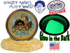 Crazy Aaron's Thinking Putty Exclusive "Scorpion Skin" Glow In The Dark 3.2oz Tin (Creamy Amber/Bright Green)