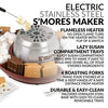 Nostalgia LSM400 Indoor Electric Stainless Steel S'mores Maker