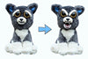 Feisty Pets: Sammy Suckerpunch- Adorable 8.5" Plush Stuffed Dog That Turns Feisty With A Squeeze