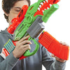 NERF DinoSquad Rex-Rampage Motorized Dart Blaster, 10-Dart Clip, 20 Official Darts, 10-Dart Storage- T-Rex Dinosaur Design