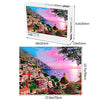 Jigsaw Puzzles for Adults 1000 Piece Puzzle Romantic Positano Seaside Town Scene Puzzles Challenging Puzzle Game