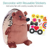 Creativity for Kids Sequin Pets Stuffed Animal - Happy the Hedgehog Plush Toy