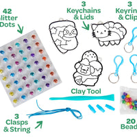 Crayola Glitter Dots DIY Keychains Craft Kit Age 5+