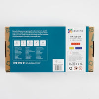 CONNETIX Rainbow Rectangle Pack, 18 Pieces