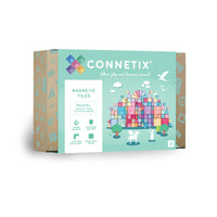 CONNETIX Magnetic Tiles Pastel Creative Pack, 120 Pieces