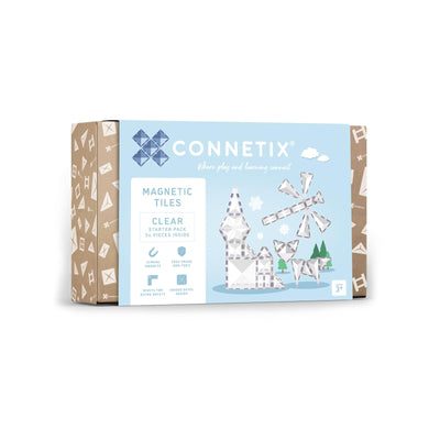 CONNETIX Clear Starter Pack, 34 Pieces