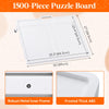 Lifewit 1500 Pieces 2-in-1 Rotating & Tilting Puzzle Board with Divided Drawers, Felt Mat, Protective Cover, Portable Jigsaw Puzzle Table with Handle, Felt Trays, Ideal Gift, 33.3" x 25.4", White