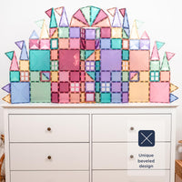 CONNETIX Magnetic Tiles Pastel Creative Pack, 120 Pieces