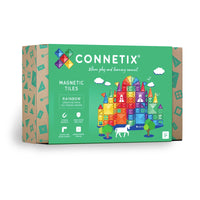 CONNETIX Magnetic Tiles Rainbow Creative Pack,102 Pieces