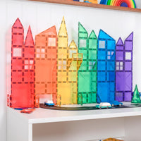 CONNETIX Magnetic Tiles Rainbow Creative Pack,102 Pieces