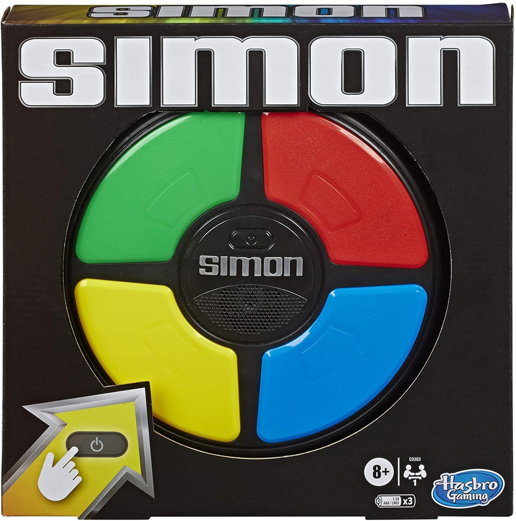 Basic Fun Simon Electronic Game with Digital Screen and Built-In Counter, 9-Inch Diameter