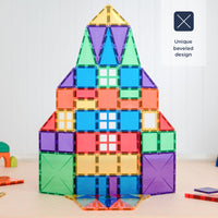 CONNETIX Magnetic Tiles Rainbow Creative Pack,102 Pieces