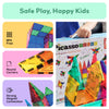 PicassoTiles 100 Piece Set 100pcs Magnet Building Tiles Clear Magnetic 3D Blocks Construction Playboards, Creativity Beyond Imagination, Inspirational, Recreational, Educational Conventional