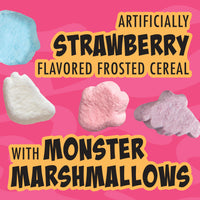 Franken Berry Cereal with Monster Marshmallows, Kids Breakfast Cereal, Limited Edition, Made with Whole Grain, Family Size, 16 oz