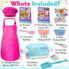 Ultimate Easy Baking Oven Bundle For Kids With 20 Items - Oven, 2 Refill Mixes, Apron, Hat, 2 Bowls, Spatula, Whisk, 9 Stickers, Baking Pan & Tool (Heroic Hot Pink Bundle)