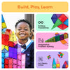 PicassoTiles 100 Piece Set 100pcs Magnet Building Tiles Clear Magnetic 3D Blocks Construction Playboards, Creativity Beyond Imagination, Inspirational, Recreational, Educational Conventional