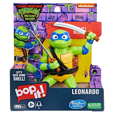 Bop It! Teenage Mutant Ninja Turtles Leonardo Edition Game for Kids Ages 8 and Up, Teenage Mutant Ninja Turtles Toys, for 1 or More Players