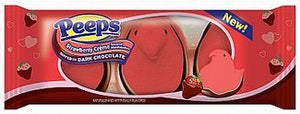 Peeps Strawberry Creme Marshmallow Dipped in Mik Chocolate