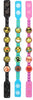 Emoji Icons Bracelet, Black/Purple/Blue, 3-Pack
