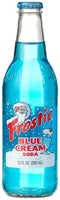 Frostie Blue Cream Soda, 12 Ounce (12 Glass Bottles)