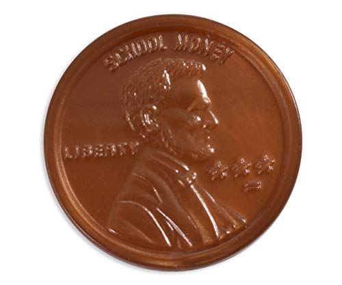 LEARNING ADVANTAGE Play Pennies - Set of 100 Plastic Coins