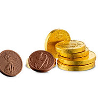 Madelaine Premium Milk Chocolate Gold Coins (Assorted Sizes, 1/2 LB)