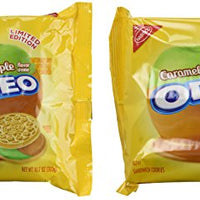 Nabisco, Oreo, Limited Edition, Caramel Apple Creme Golden Sandwich Cookie, 12.2oz Bag (Pack of 2)