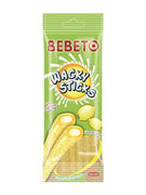BEBETO Wacky Sticks - Lemon Vanilla Flavored Licorice Candy Sticks with Fruit Juice and Cream Filling - 4 oz (Pack of 6)