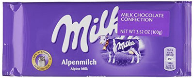 Milka Alpine Milk Chocolate, 100g