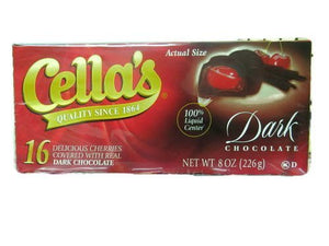 Cella's Dark Chocolate Covered Cherries 8 oz - 16 CT (Pack of 2)