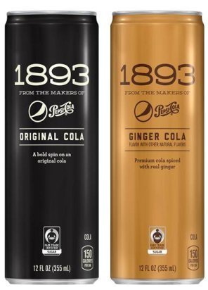 Pepsi Cola 1893 Original Cola & Ginger Cola 3 Cans Each