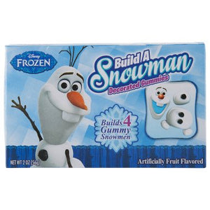 Disney Frozen's Olaf Build a Snowman Gummy Candy Theater Box --3 Pack--