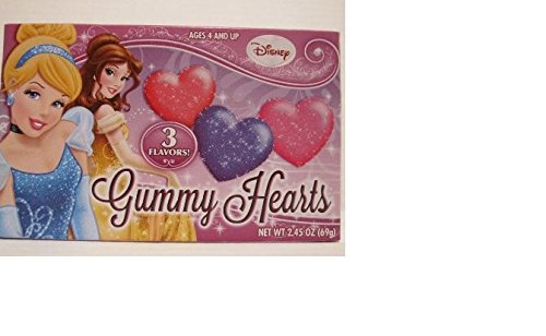 Disney Princess Heart Shaped Gummy Candy 2.45 oz
