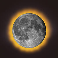Super Moon In My Room Remote Control Wall Décor Night Light with Sound
