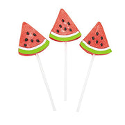 Fun Express - Frosted Watermelon Wedge Sucker - Edibles - Sucker & Pop - Suckers & Lollipops - 12 Pieces