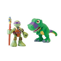 Teenage Mutant Ninja Turtles Pre-Cool Half Shell Heroes Dino Donatello and T-Rex Figures
