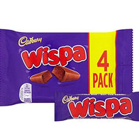 Wispa Aerated Milk Chocolate pack of 4 bars - 102g