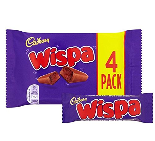 Wispa Aerated Milk Chocolate pack of 4 bars - 102g