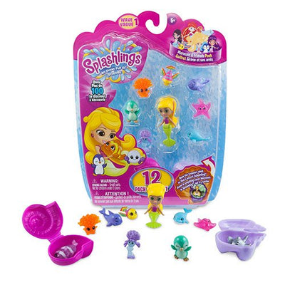 Splashlings Mermaid and Friends Series 1 Coral Canyon Playset - 12 Pack