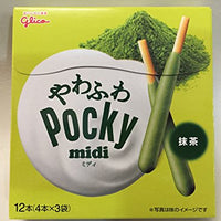 Glico Pocky Japan Midi-green Tea Matcha Flavor Chocolate Biscuit 12 Sticks