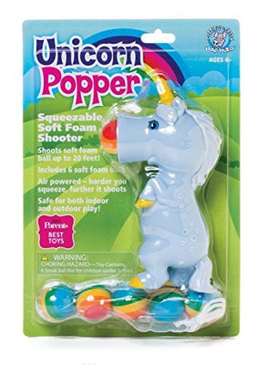 Hog Wild Unicorn Popper Blue Bonnet Toy