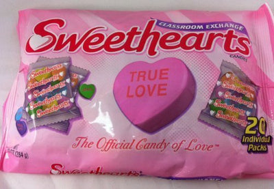Sweethearts Conversation Hearts Classroom Exchange, 20 Individual Packs