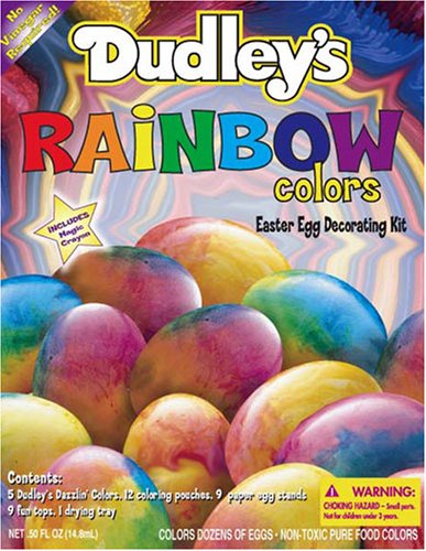 Dudley's Rainbow Colors Easter Egg Decorating Kit