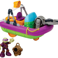 Teenage Mutant Ninja Turtles Pre-Cool Half Shell Heroes Dive Boat with Diver Donatello Bathtub Vehicles and Figure