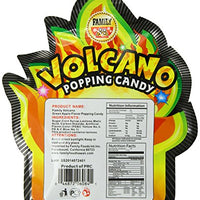 Family Volcano Popping Candy, Green Apple, 1.6 Ounce (Pack of 24)
