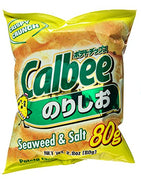 Calbee Potato Chips Seaweed/Salt, 2.8-Ounce Units (Pack of 12)