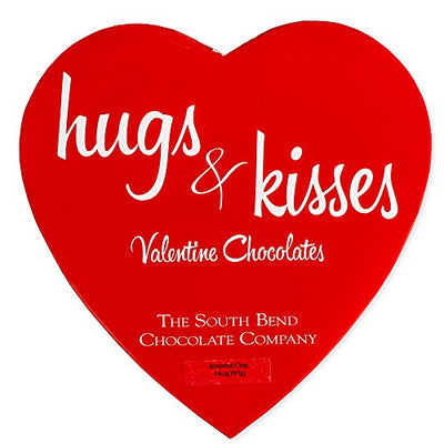Hugs & Kisses Heart Assorted Valentine's Chocolates Gift Box (14 ounce)