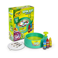 Crayola Spin Art Maker Art Activity Toy Kid-Powered No Batteries Great Gift Includes Everything You Need to Make Colorful Spin Art